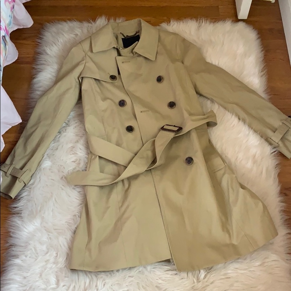 Jcrew trench coat with belt EUC